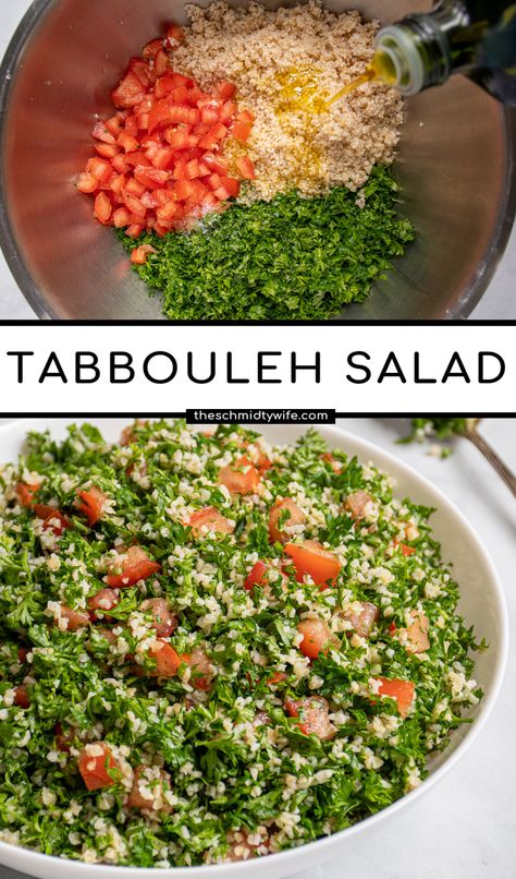 Lebanese Platter Ideas, Tabouleh Salad Recipe Bulgar, Tabbouleh Recipe Traditional, Tabuli Salad Traditional, Toubouleh Recipe, Tebullah Salad, Tabulleh Recipe, Tabule Salad Tabbouleh Recipe, Tabulleh Salad Recipe