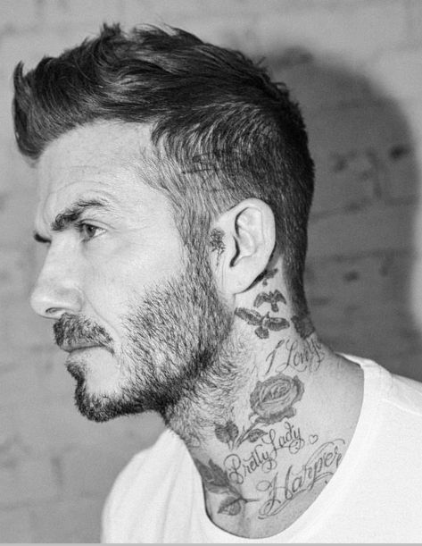 Sk Tattoo, David Beckham Hairstyle, Beckham Hair, David Beckham Style, Beard Styles Short, Best Beard Styles, Fixing Spray, Short Beard, Mens Hair