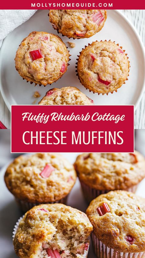 Indulge in a delightful treat with these rhubarb cottage cheese muffins. The combination of tangy rhubarb and creamy cottage cheese creates a perfect balance of flavors in each bite. These muffins are not only delicious but also packed with wholesome ingredients, making them a guilt-free snack option. Whether enjoyed for breakfast or as a midday pick-me-up, these muffins are sure to satisfy your cravings.

Ingredients
2 1/2 cups finely ground almond flour
1 teaspoon baking powder
1 teaspoon grou Cottage Cheese Cinnamon Muffins, Cottage Cheese Muffins Healthy, Keto Rhubarb, Cottage Cheese Muffins, Low Calorie Pancakes, Cottage Cheese Breakfast, Rhubarb Muffins, Almond Flour Muffins, Blender Muffins