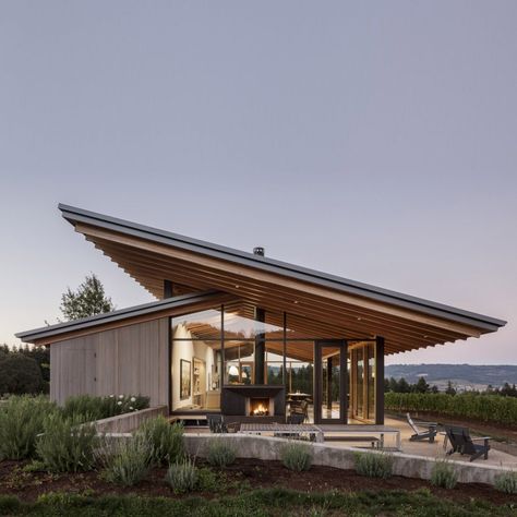 Oregon Wineries, Wine Tasting Room, Clerestory Windows, Roof Structure, Design Jobs, Tasting Room, Roof Design, Portland, Wine Tasting