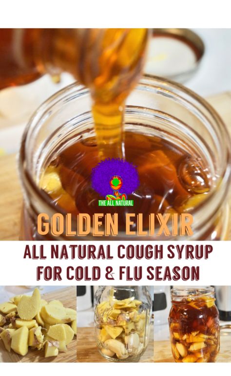 Natural Remedy For Colds And Cough, Honey Garlic Elixir, Ginger Cough Remedy, Garlic Honey Cough Syrup, Honey Garlic Cough Syrup, Honey Garlic Ginger Cold Remedy, Herbal Cough Remedies, Head Cold Remedies, Honey For Cough