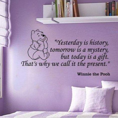 Inspirerende Ord, Winnie The Pooh Quotes, Vinyl Wall Quotes, Pooh Quotes, History Quotes, Vinyl Wall Art Decals, Senior Quotes, A Teddy Bear, Pooh Bear