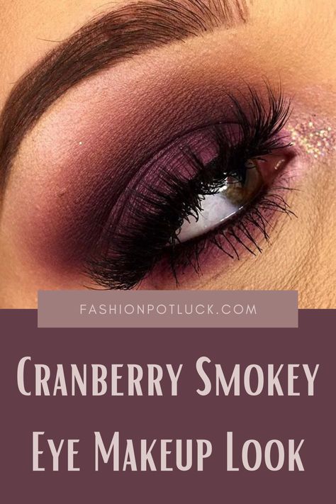 Burgundy Smokey Eye Makeup Black Women, Smokey Eye For Brown Eyes Steps, Matte Smokey Eye For Brown Eyes, Dark Pink Smokey Eye, Dramatic Smokey Eye Tutorial, Neutral Bold Eye Makeup, Smokey Eye For Daytime, Fall Makeup Looks For Hooded Eyes, Burgundy Smokey Eye Tutorial