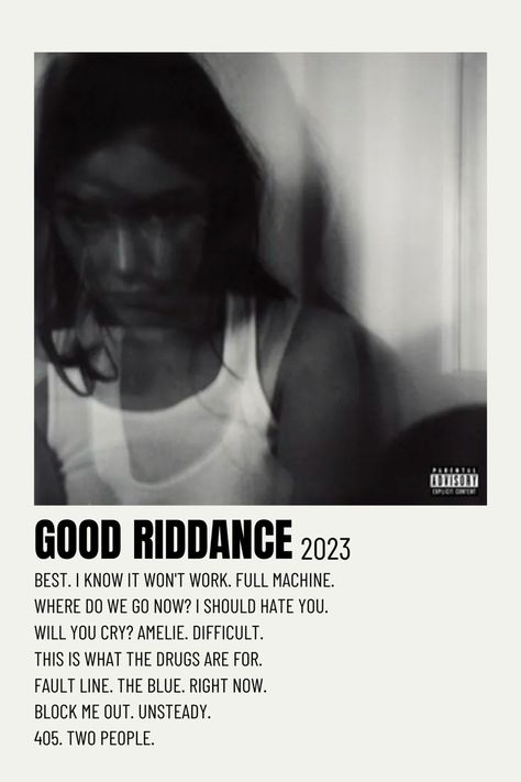 good riddance gracie abrams album cover polaroid poster Album Cover Poster Aesthetic, Polaroid Album Cover, Album Polaroid Poster, Minimalist Album Poster, Poster Gracie Abrams, Bedroom Wall Posters, Gracie Abrams Album Cover, Gracie Abrams Poster Aesthetic, Gracie Abrams Poster Print