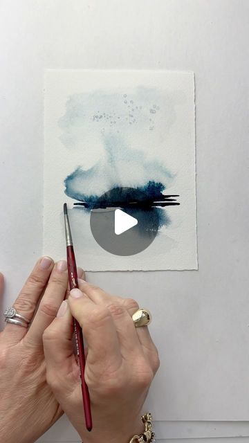 Blick Art Materials on Instagram: "Practice the mesmerizing act of mindful meditation 🧘 using watercolors 🎨 with artist Katie White.

Artist: @katiewhiteartist

Materials: Arches Watercolor Paper , Cold Pressed-140lb, Princeton Velvetouch Series 3950 Synthetic Brush - Oval Mop, Size 3/4”, Maimeri Blu Artist Watercolor Tubes & M. Graham Artists’ Watercolor Tubes

_______________
#createwithblick #blickartmaterials #watercolors #watercolorpainting" Watercolor Glazing Technique, Abstract Watercolor Tutorial Videos, Loose Watercolor Tutorial, Watercolor And Ink Tutorial, Watercolor Tips And Tricks, Abstract Watercolor Tutorial, Watercolor Masters, Abstract Watercolor Paintings Tutorials, Watercolor Art Ideas