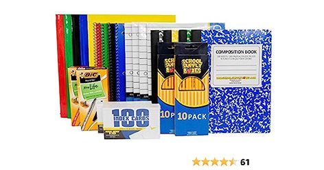 Amazon.com : High School Writing Bundle - Back To School Essentials For High School Students : Office Products School Donations, School Supply Box, High School Writing, School Kit, Elementary Writing, School Writing, Back To School Essentials, School Supply, Middle School Teachers