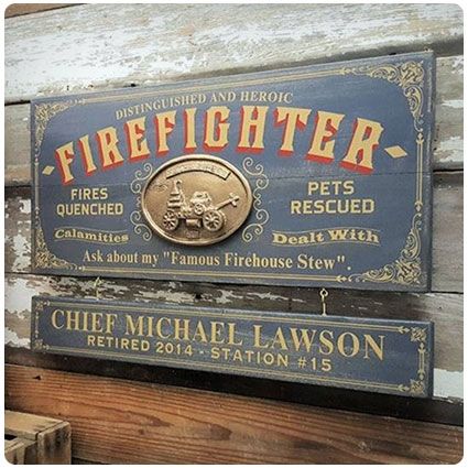 Firefighter Retirement Gifts, Maltese Cross Firefighter, Firefighter Retirement, Name Board, Firefighter Decor, Firemen Gifts, Firefighter Gifts, Fire Rescue, Fire Station