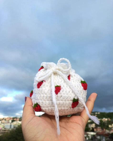 Sweeten up your day with this adorable Crochet Strawberry Pouch! 🫶😚 Perfect for storing small treasures, this charming pouch is sure to bring a smile to your face. Handmade with love and a touch of whimsy, it's a berry special accessory for anyone who loves crochet, strawberries, or just a dash of cuteness! 🍓✨ DM to know the price😊 🪷✨️These products are made with love and care ✨️🪷 #crochetstrawberry #strawberrypouch #handmadedetails #strawberry #crochet #crochetpouch #handmade #smallbusi... Crochet Strawberries, Strawberry Crochet, Crochet Strawberry, Crochet Pouch, Adorable Crochet, Love Crochet, A Smile, Strawberries, With Love