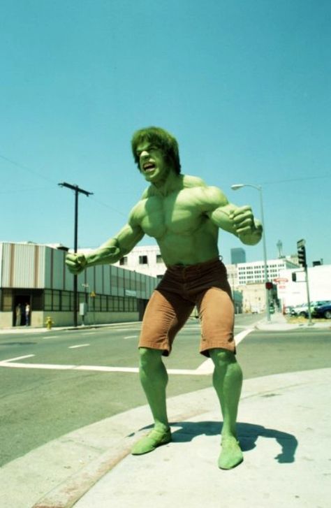 Lou Ferrigno in The Incredible Hulk (1978) The Incredible Hulk 1978, Incredible Hulk Tv, Lou Ferrigno, Hulk Art, The Incredible Hulk, Hulk Smash, Hulk Marvel, Bruce Banner, Old Tv Shows