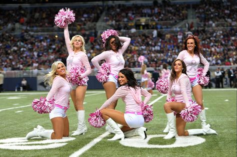 Rams Cheerleaders, Cheer Captain, Pink Awareness, Princess Charm School, Charmmy Kitty, Pink Frosting, Pretty Pink Princess, St Louis Rams, Cheerleading Outfits