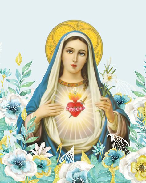 Our Lady by SouthPrints Virgin Mary Picture, Immaculate Mary, Panna Marie, مريم العذراء, Images Of Mary, John Waters, Mama Mary, Queen Of Heaven, Divine Mother