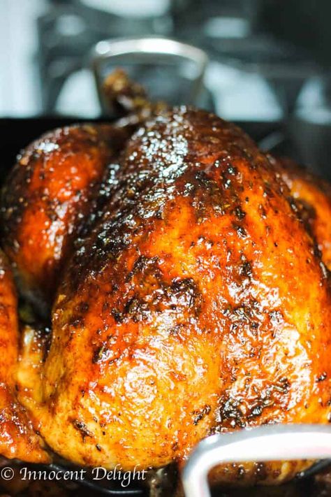 My favorite Thanksgiving Recipes - Eating European Best Turkey Recipe, Glazed Turkey, Herbed Butter, Turkey Pieces, The Best Turkey, Maple Mustard, Turkey Glaze, Whole Turkey, Best Turkey