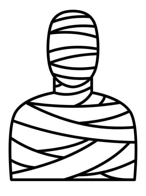 Mummy - Lol Coloring Pages Mummy Drawing Easy, Mummy Silhouette, Reference Doodles, Mummy Drawing, Mummy Art, Lol Coloring Pages, Lol Coloring, Art Coloring Pages, Ghost Drawing