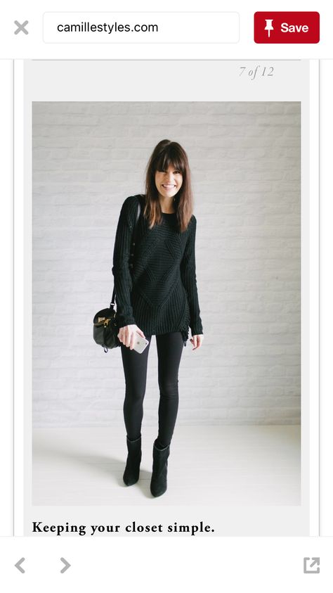 Minimalist Moda, Womens Booties, Black Wardrobe, Winter Capsule Wardrobe, Fall Capsule Wardrobe, Looks Black, Style Clothes, Olivia Palermo, All Black Outfit