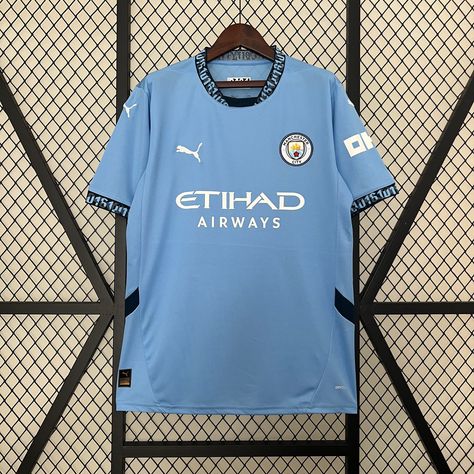 Soccer Accessories, Kids News, House Fan, Blue Color Schemes, Football Jerseys, Outdoor Apparel, Manchester City, Soccer Jersey, Football Shirts