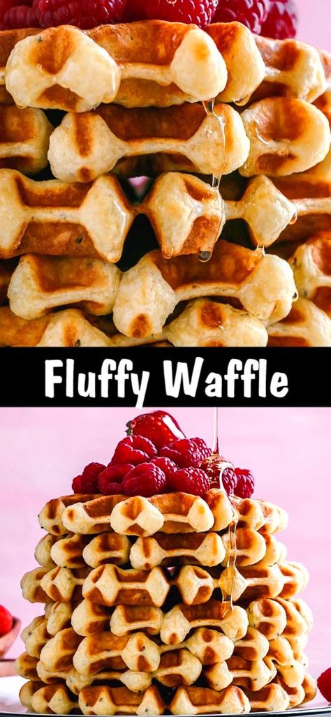 Saturday Brunch Ideas, Fluffy Waffle Recipe, Best Waffle Recipe, Homemade Breakfast Recipes, Amish White Bread, Bread Garlic, Easy Cinnamon Rolls Recipe, Savory Breakfast Recipes, Waffle Maker Recipes