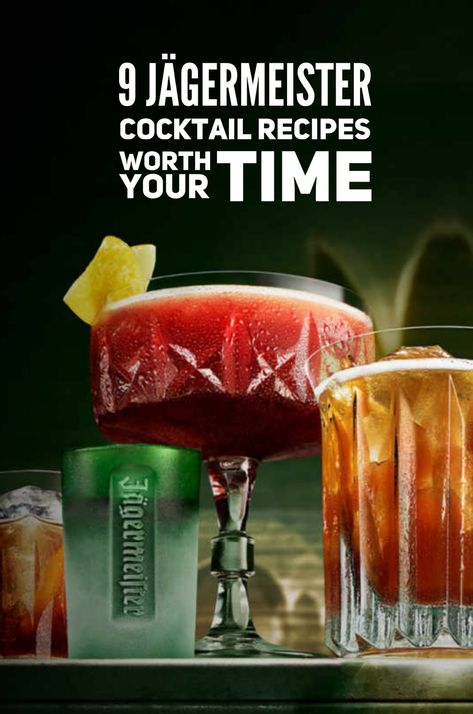 9 Jagermeister Cocktail Recipes Worth Your Time Drinks With Jagermeister, Jager Cocktails, Jagermeister Drinks Recipes, Jagermeister Cocktails, Jagermeister Drinks, Jager Drinks, Chocolate Cake Shot, Cake Shot, Cake Shots