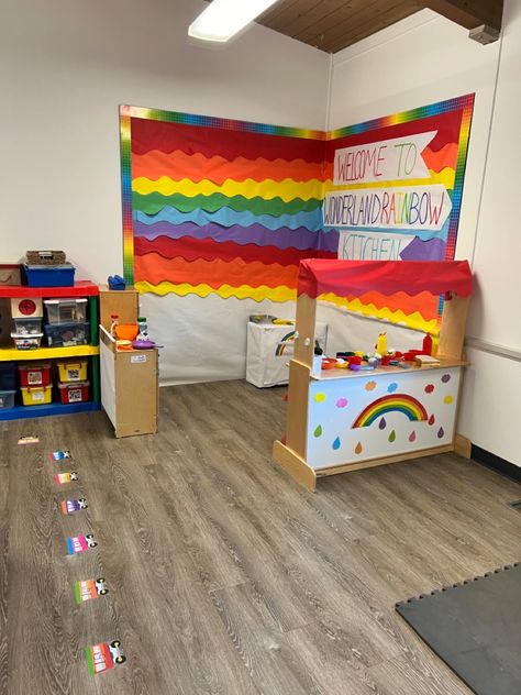 Rainbow Dramatic Play Preschool, Noah's Arc, Rainbow Kitchen, Rainbow Activities, Dramatic Play Preschool, Dramatic Play Centers, Colour Theme, Daycare Crafts, Play Centre