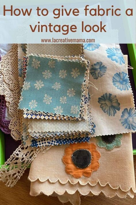 Fabric Crafts Diy, Diy Fabric Crafts, Quilt Vintage, Crafts Vintage, Types Of Fabric, Fabric Dyeing, Dye Fabric, Fabric Journals, Sew Ins