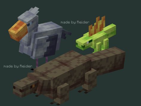 Minecraft Creatures, Mobs Minecraft, Minecraft Models, Project Mc, Minecraft Addons, Mc Mods, Bar Game, Minecraft Mod, Minecraft Mobs