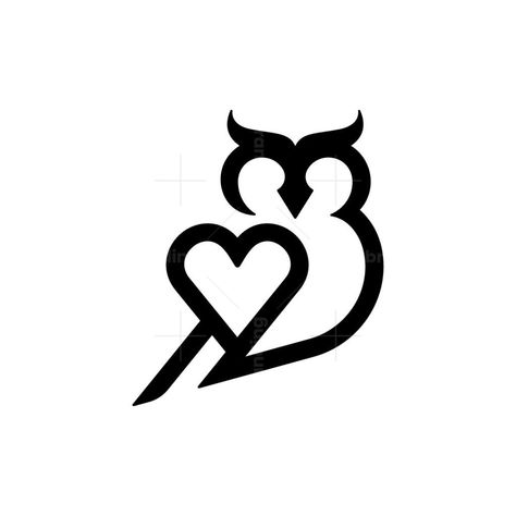 Owl Tattoos Simple, Simple Owl Tattoo Design, Simple Owl Tattoo, Owl Pumpkin Carving, Owl Drawing Simple, Owl Symbol, Owl Outline, Small Lotus Tattoo, Simple Owl