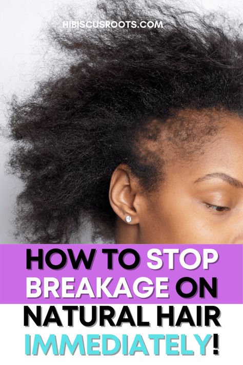 Here's a really comprehensive article about how to stop breakage on 4c natural hair. Stop hair loss that's caused by breakage and start retaining length now! How To Stop Hair Breakage Black, Natural Hair Breakage Remedies, How To Stop Breakage On 4c Hair, 4c Hair Breakage Remedies, Retaining Length 4c Hair, Prevent Hair Breakage Tips, Products For Hair Breakage, Breakage In Front Of Hair, How To Stop Breakage Hair