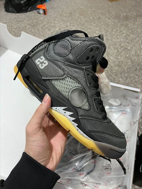 Air Jordan 5 Off White Air Jordan 5 Off White, Jordan 5 Off White, Jordan Shoes Retro, 12th Grade, Sport Shoes Men, Air Jordan 5, Jordan 5, Jordan Shoes, Air Jordan Sneaker