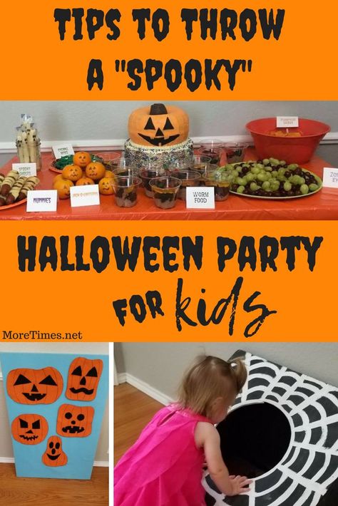 Simple Halloween Party Ideas, Outdoor Halloween Party Games, Simple Halloween Party, Neighborhood Halloween, Halloween Party Ideas For Kids, Backyard Halloween Party, Halloween Party For Kids, Preschool Halloween Party, Halloween Toddler Party