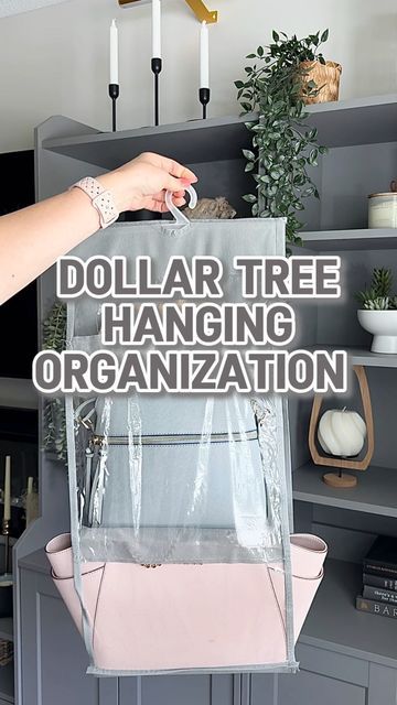 How To Organize Bags, Purses Organization Ideas, Hair Tools Organization, Bag Organizer Diy, Dollar Tree Closet Organization, Dollar Tree Bathroom Organization, Purse Storage Ideas, Diy Scarf Hanger, Hanging Organization