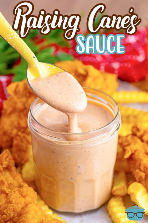 Raising Cane's Sauce Raising Cane’s Dipping Sauce, Diy Canes Sauce, Canes At Home, Copycat Raising Canes Sauce Recipe, Cane’s Sauce, Homemade Canes Sauce, Raising Cane's Sauce Recipe, How To Make Canes Sauce, Copycat Canes Sauce