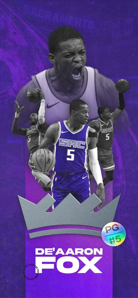 Sacramento Kings player De'Aaron Fox Phone Wallpaper / Phone Background. NBA Player, guard for the Sactown Kings. Also known as Swipa The Fox, De'Aaron Fox is the face of the Kings NBA Basketball Team Deaaron Fox Wallpaper, Sacramento Kings Wallpaper, Kings Wallpaper, Cute Halloween Pictures, Funny Faces Images, Kings Basketball, Fox Wallpaper, Nba Basketball Teams, Nfl Football 49ers