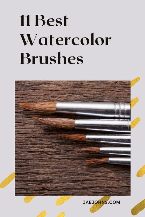 Paint Brushes Guide, Types Of Brushes, Round Paint Brush, Best Watercolor Brushes, Best Watercolor, Brush Guide, Learn Watercolor Painting, Professional Watercolor, Watercolor Cake