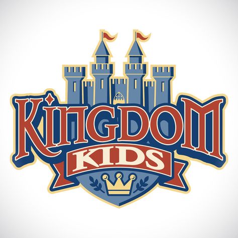 Kingdom Kids Children Ministry Logo, Kingdom Logo, Facing The Giants, Play Poster, Church Youth, Church Logo, Kids Ministry, Sermon Series, Portfolio Site