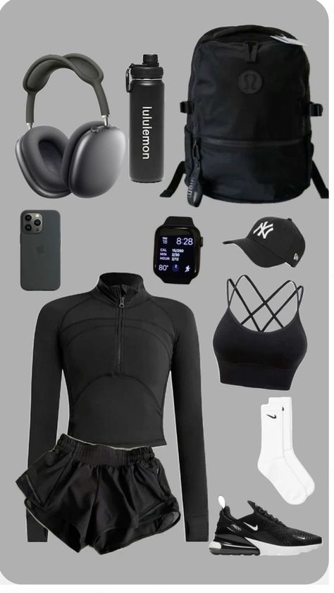 Gym Bag Essentials Women, Summer Workout Outfits, Gymwear Outfits, Sports Outfit, Fitness Wear Outfits, Gym Workout Outfits, Gym Fits, Training Clothes, Skating Outfits