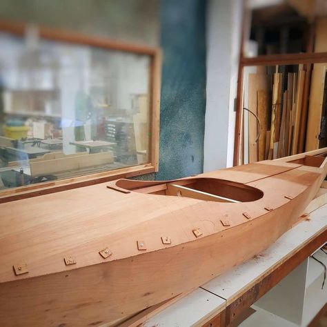 Wood Kayak Plans, Kayak Plans, Wood Kayak, Wood Boat Building, Wooden Kayak, Cedar Strip Canoe, Plywood Projects, Plywood Boat, Make A Boat