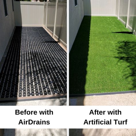 Turf Installations Patio Ideas For Dogs, Dog Run Side Yard, Diy Artificial Turf, Dog Turf, Outdoor Dog Area, Backyard Dog Area, Dog Potty Area, Turf Backyard, Dog Backyard