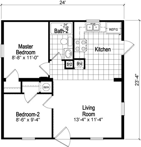 Manufactured and Modular Home Floor Plans and Designs | Contact Us Today to start building the home of your dreams! Small Rectangle Home Floor Plans, 24x24 Floor Plans, 25 X 25 Floor Plan, 2 Br Tiny House Floor Plans, 32x24 House Plans, 24x26 House Plans, 600 Sf House Plans, 24 X 24 House Floor Plans, 560 Sq Ft House Plans