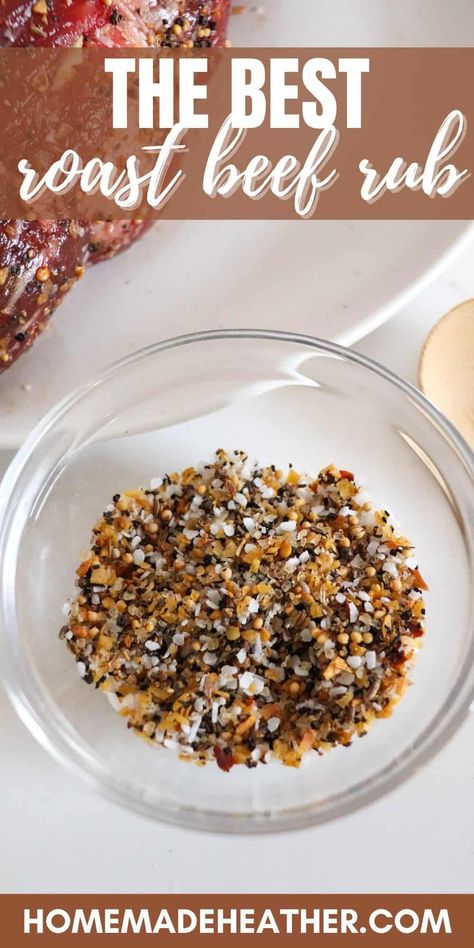 Rib Roast Seasoning Dry Rubs, Smoked Beef Roast Dry Rubs, Seasoning For Roast Beef, Bbq Roast Beef Rub, Rub For Roast Beef, Dry Rub For Beef Roast, Beef Tenderloin Rub Recipe, Beef Roast Seasoning Recipe, Roast Beef Rub Recipe