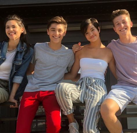 Lilan Bowden, Asher Angel, Peyton Elizabeth Lee & Luke Mullen Luke Mullen, Andi Mack Cast, Emily Skinner, Peyton Elizabeth Lee, Cameron Boys, Asher Angel, Andi Mack, Jordyn Jones, Disney Channel Stars