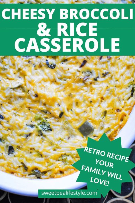 Brocoli Casserole Recipes, Chicken Broccoli Rice Cheese Casserole, Mushroom Rice Casserole, Cheesy Rice Casserole, Green Rice Recipe, Broccoli Cheese Rice Casserole, Casserole Broccoli, Potluck Meals, Easy Broccoli Casserole