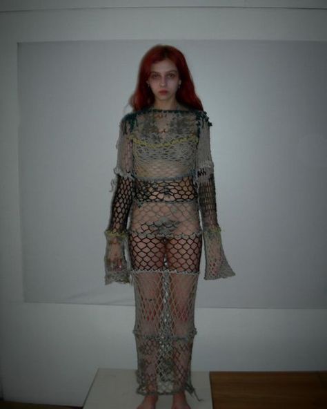 Fish Net Outfit, Fish Net Dress, Process Book, Net Fashion, Fishnet Dress, Net Dress, Fish Net, Fishing Net, Net Fabric