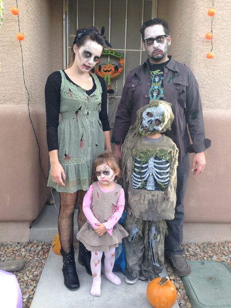 Zombie family Zombie Family Costumes, Skeleton Costumes, Skeleton Costume, Family Costumes, Halloween 2024, Costume Ideas, Zombie, Skeleton, Apron