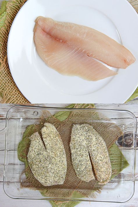 Parmesan Lemon Pepper Tilapia Recipe - Oven Baked in 10 minutes! A healthy, easy and simple Oven Baked Lemon Pepper Tilapia made with just a handful of ingredients including a no breadcrumb parmesan crust. A great baked fish recipe for any season. Low Carb, Clean Eating, Gluten Free, Pescatarian / Running in a Skirt #cleaneating #pescatarian #tilapia #fish #fishrecipe #lowcarb #glutenfree Baked Talipia, Lemon Pepper Tilapia, Tilapia Recipes Easy, Baked Fish Recipe, Baked Tilapia Recipes, Frozen Tilapia, Low Carb Clean Eating, Tilapia Recipe, Tilapia Fish