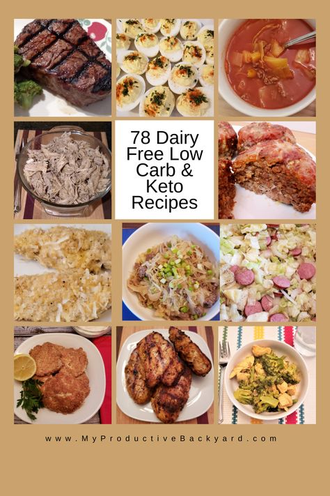 78 Dairy Free Low Carb Keto Recipes; Ideas for Breakfast, Lunch, Dinner, and even Soups, Condiments and Desserts! Dairy Free does not need to be boring! Desserts Dairy Free, Cabbage And Smoked Sausage, Dairy Free Keto, Dairy Free Keto Recipes, Gluten Free Salmon, Keto Paleo Diet, Dairy Free Low Carb, Autoimmune Paleo Recipes, Ideas For Breakfast