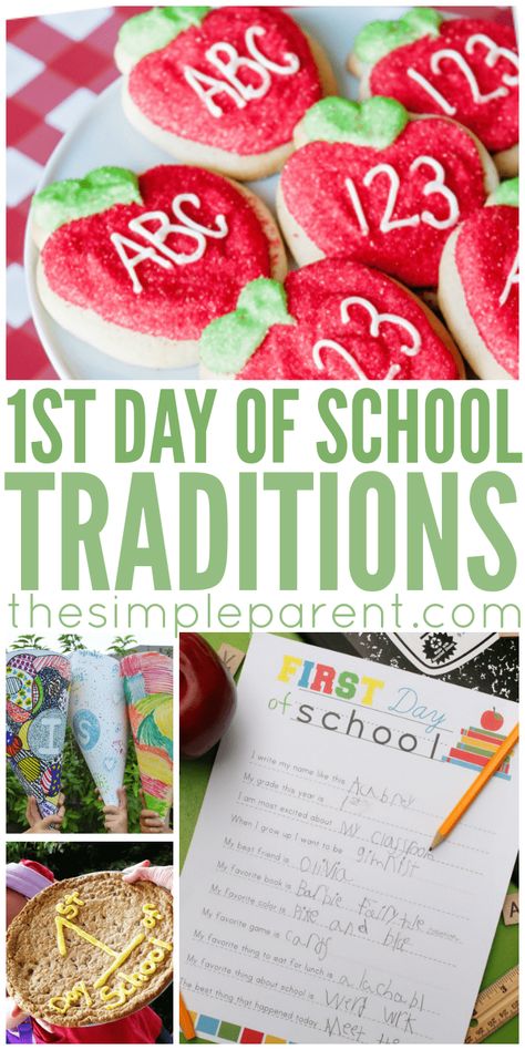 First Day Of School Traditions, School Traditions, First Day Of School Pictures, Back To School Ideas, Back To School Pictures, School Start, Traditions To Start, Back To School Organization, Back To School Hacks