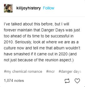 Danger Days Headcanons, Mcr Danger Days Aesthetic, Fun Ghoul, Danger Days My Chemical Romance, Killjoy Mcr Headcanons, Mcr Tweets, Fabulous Killjoys, Danger Days, Emo Band