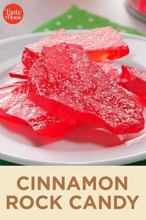 Homemade Cinnamon Candy, Cinnamon Rock Candy Recipe, Cinnamon Rock Candy, Rock Candy Recipe, Cinnamon Hard Candy, Klamath Falls Oregon, Crockpot Candy, Cinnamon Candy, Klamath Falls