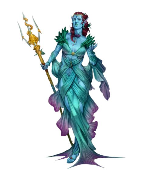 Female Water Genie Marid - Perizia - Pathfinder 2E PFRPG PFSRD DND D&D 3.5 4E 5E 5th ed d20 fantasy Dnd Marid Genie, Pathfinder 2e, Humanoid Creatures, Mermaids And Mermen, Alien Concept Art, Fantasy Races, Dungeons And Dragons Characters, Dungeons And Dragons Homebrew, Creature Concept Art