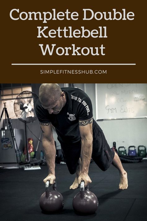 Advanced Kettlebell Workout, 2 Kettlebell Workout, Double Kettlebell Workout, Kettlebell Workout For Men, Kettlebell Moves, Kettle Bell Workout Men, Kettlebell Strength Training, Kettlebell Program, Kettlebell Hiit