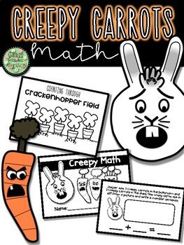 This product includes two math activities to go with the book Creepy Carrots by Aaron Reynolds.PRODUCT ONECarrots in a Row Counting Mat- These can be colored and stuck in dry-erase pockets. The teacher leads the students in numbers to write at the top of the carrots. An example may be "76 77 __ 79 9... Creepy Carrots Stem, Creepy Carrots Math Activities, Counting Carrots Preschool, Creepy Carrots, Monster Math Activities, Dry Erase, Teacher Store, Educational Resources, Math Activities